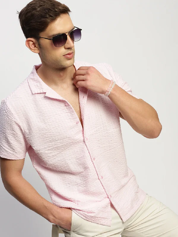 Men's Long - Line Oversized Casual Shirts in Dark Gray for a Relaxed and Modern LookMen Pink Solid Shirt Men's Long - Line Oversized Casual Shirts in Dark Gray for a Relaxed and Modern LookMen Pink Solid Shirt