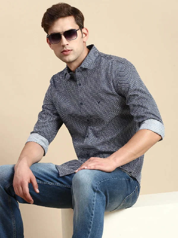 Plus Size Men's Plaid Flannel Casual Shirts in Earth Tones for a Cozy Fall OutfitMen Navy Solid Casual Shirt Plus Size Men's Plaid Flannel Casual Shirts in Earth Tones for a Cozy Fall OutfitMen Navy Solid Casual Shirt