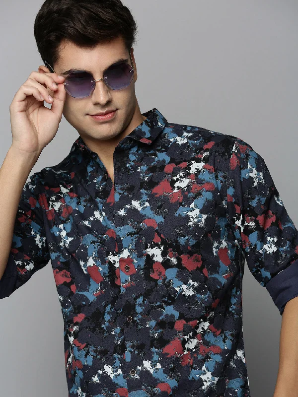 Men's Wrinkle - Resistant Polyester Blend Casual Shirts for Easy Travel and MaintenanceMen Multi Printed Casual Shirt Men's Wrinkle - Resistant Polyester Blend Casual Shirts for Easy Travel and MaintenanceMen Multi Printed Casual Shirt