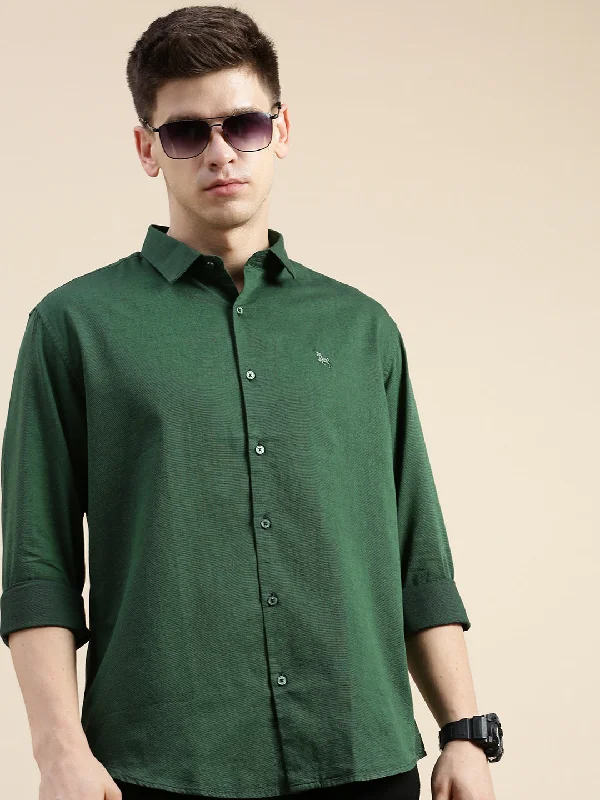 Plus Size Men's Plaid Flannel Casual Shirts in Earth Tones for a Cozy Fall OutfitMen Spread Collar Solid Green Shirt Plus Size Men's Plaid Flannel Casual Shirts in Earth Tones for a Cozy Fall OutfitMen Spread Collar Solid Green Shirt