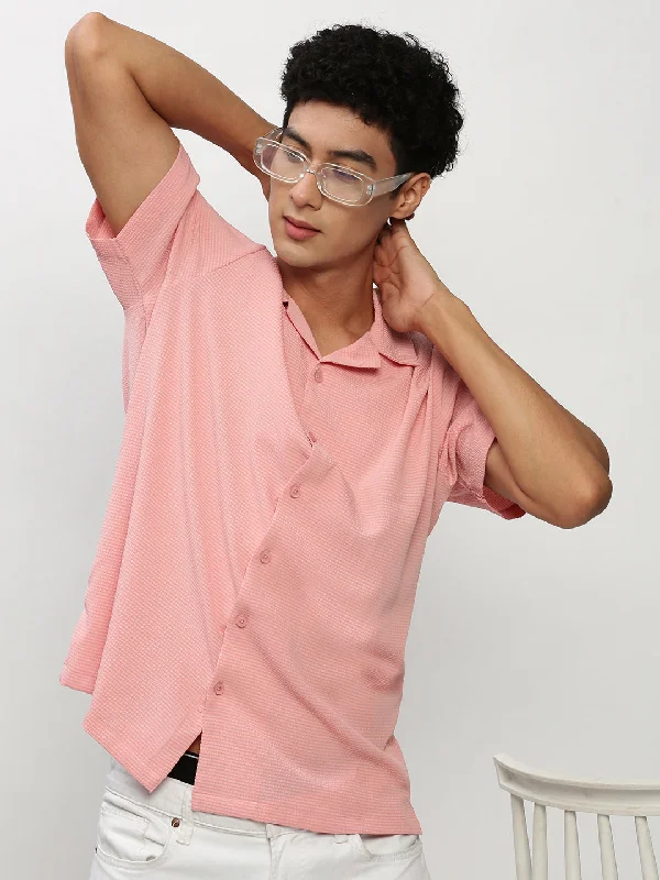Men's Thermal - Lined Casual Shirts in Black for Added Warmth in Cold WeatherMen Peach Solid Casual Casual Shirts Men's Thermal - Lined Casual Shirts in Black for Added Warmth in Cold WeatherMen Peach Solid Casual Casual Shirts