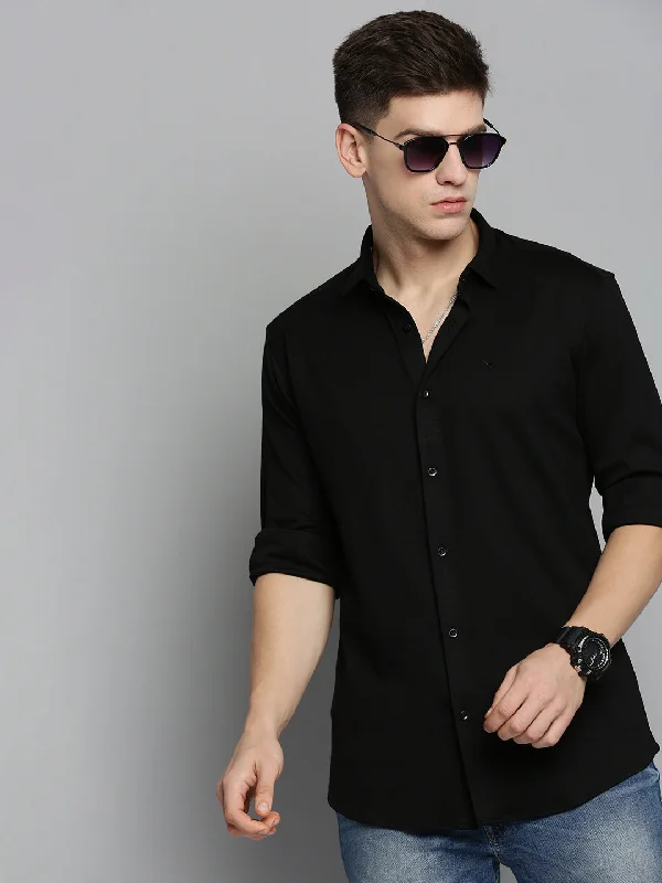 Men's Short - Sleeve Linen Casual Shirts in Light Khaki for a Breathable Summer OptionMen Black Solid Casual Shirt Men's Short - Sleeve Linen Casual Shirts in Light Khaki for a Breathable Summer OptionMen Black Solid Casual Shirt