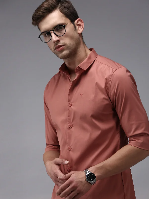 Men's Short - Sleeve Linen Casual Shirts in Light Khaki for a Breathable Summer OptionMen Orange Solid Casual Shirt Men's Short - Sleeve Linen Casual Shirts in Light Khaki for a Breathable Summer OptionMen Orange Solid Casual Shirt
