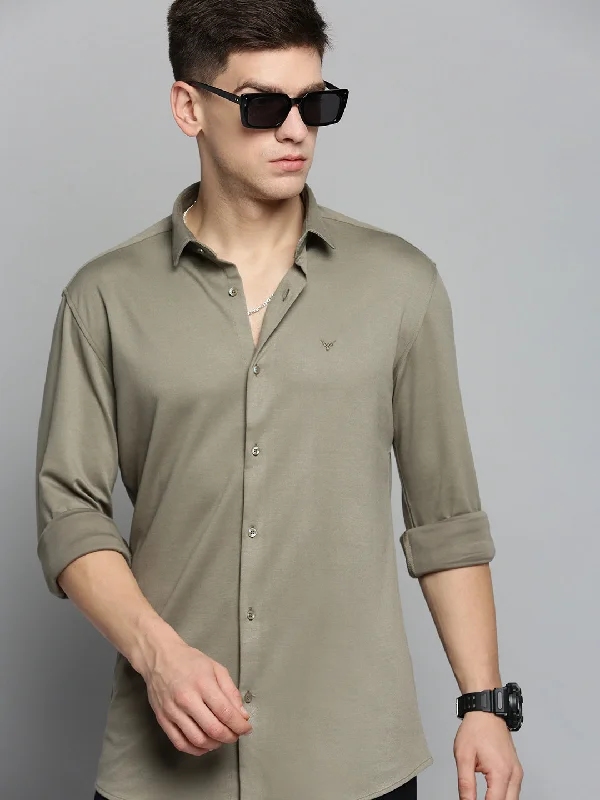 Men's Organic Cotton Casual Shirts with a Soft Handfeel for Everyday ComfortMen Green Solid Casual Shirt Men's Organic Cotton Casual Shirts with a Soft Handfeel for Everyday ComfortMen Green Solid Casual Shirt