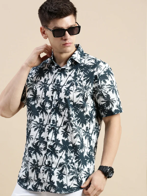Men's Tailored Fit Checkered Casual Shirts in Multicolor for a Smart - Casual EnsembleMen White Graphics Casual Shirt Men's Tailored Fit Checkered Casual Shirts in Multicolor for a Smart - Casual EnsembleMen White Graphics Casual Shirt