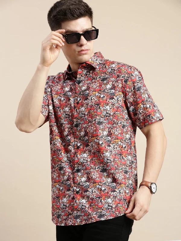 Men's Graphic - Printed Casual Shirts with Pop - Culture References for a Fun and Stylish LookMen Multi Graphics Casual Shirt Men's Graphic - Printed Casual Shirts with Pop - Culture References for a Fun and Stylish LookMen Multi Graphics Casual Shirt