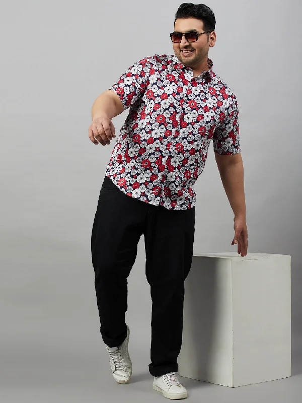 Men's Graphic - Printed Casual Shirts with Pop - Culture References for a Fun and Stylish LookMen Spread Collar Printed Blue Shirt Men's Graphic - Printed Casual Shirts with Pop - Culture References for a Fun and Stylish LookMen Spread Collar Printed Blue Shirt