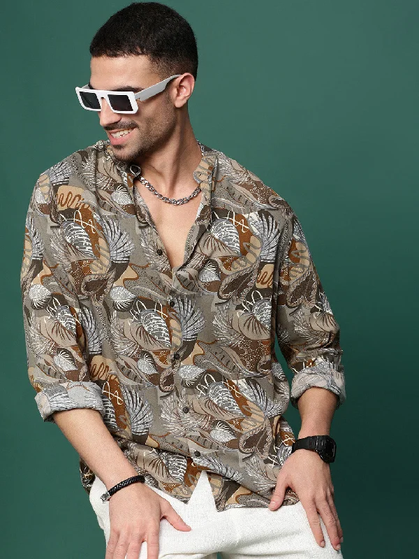Plus Size Men's Plaid Flannel Casual Shirts in Earth Tones for a Cozy Fall OutfitMen Olive Floral Slim Fit Shirt Plus Size Men's Plaid Flannel Casual Shirts in Earth Tones for a Cozy Fall OutfitMen Olive Floral Slim Fit Shirt