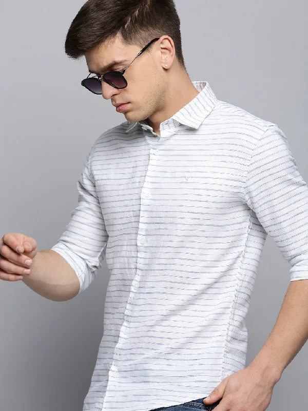 Men's Embroidered Detail Casual Shirts in Beige for a Touch of EleganceMen White Checked Casual Shirt Men's Embroidered Detail Casual Shirts in Beige for a Touch of EleganceMen White Checked Casual Shirt