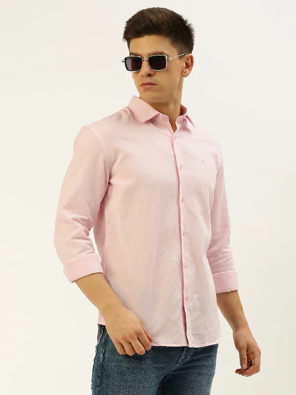 Men's Long - Line Oversized Casual Shirts in Dark Gray for a Relaxed and Modern LookMen Pink Solid Casual Shirt Men's Long - Line Oversized Casual Shirts in Dark Gray for a Relaxed and Modern LookMen Pink Solid Casual Shirt
