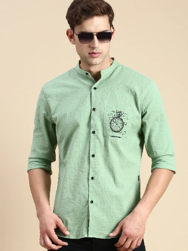 Men's Distressed Denim Casual Shirts with Frayed Edges for a Trendy and Rugged LookMen Green Solid Casual Shirt Men's Distressed Denim Casual Shirts with Frayed Edges for a Trendy and Rugged LookMen Green Solid Casual Shirt