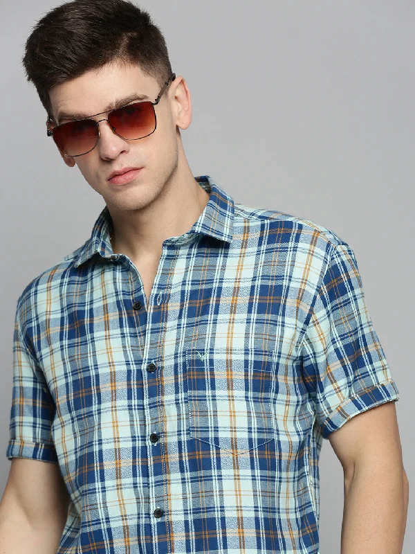 Men's Sustainable Recycled Material Casual Shirts for Eco - Conscious ConsumersMen Green Checked Casual Shirt Men's Sustainable Recycled Material Casual Shirts for Eco - Conscious ConsumersMen Green Checked Casual Shirt