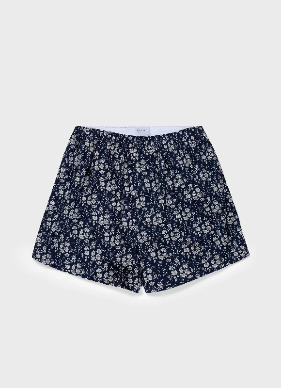 Denim Women Shorts with Distressed Details for a Casual VibeMen's Classic Boxer Shorts in Liberty Fabric Navy Meadow Denim Women Shorts with Distressed Details for a Casual VibeMen's Classic Boxer Shorts in Liberty Fabric Navy Meadow