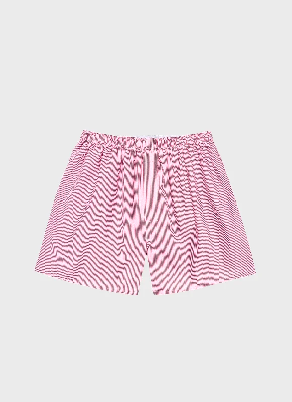 Stretchable Women Shorts for Maximum MobilityMen's Classic Boxer Shorts in White/Red/Navy Pinstripe Stretchable Women Shorts for Maximum MobilityMen's Classic Boxer Shorts in White/Red/Navy Pinstripe