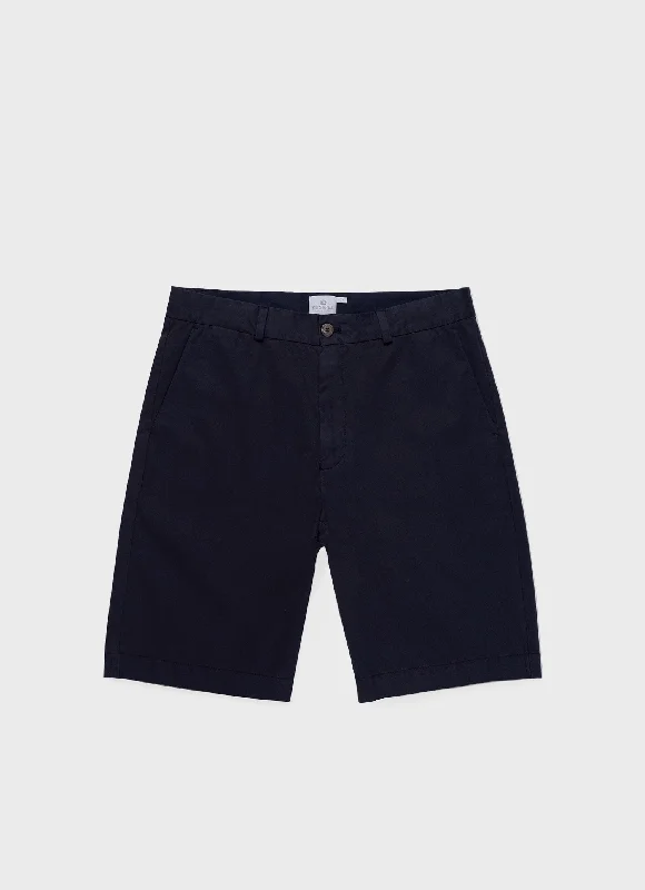 High - Waisted Women Shorts for a Retro and Flattering LookMen's Stretch Cotton Twill Chino Shorts in Navy High - Waisted Women Shorts for a Retro and Flattering LookMen's Stretch Cotton Twill Chino Shorts in Navy