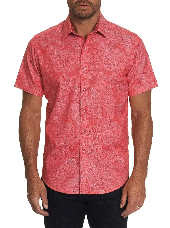 Men's Embroidered Detail Casual Shirts in Beige for a Touch of EleganceRobert Graham ANDRETTI SHORT SLEEVE SPORT SHIRT CLASSIC FIT RS202000CF CORAL Men's Embroidered Detail Casual Shirts in Beige for a Touch of EleganceRobert Graham ANDRETTI SHORT SLEEVE SPORT SHIRT CLASSIC FIT RS202000CF CORAL