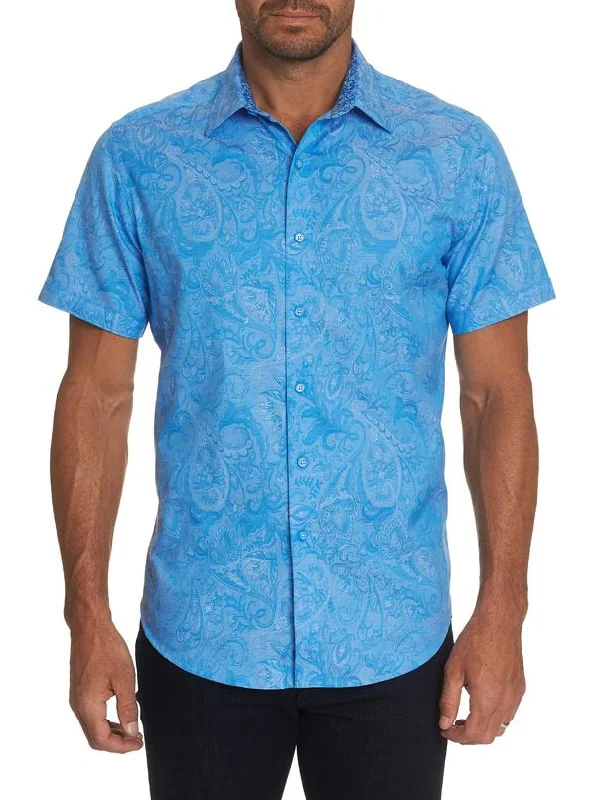 Men's Long - Line Oversized Casual Shirts in Dark Gray for a Relaxed and Modern LookRobert Graham ANDRETTI SHORT SLEEVE SPORT SHIRT CLASSIC FIT LIGHT BLUE Men's Long - Line Oversized Casual Shirts in Dark Gray for a Relaxed and Modern LookRobert Graham ANDRETTI SHORT SLEEVE SPORT SHIRT CLASSIC FIT LIGHT BLUE