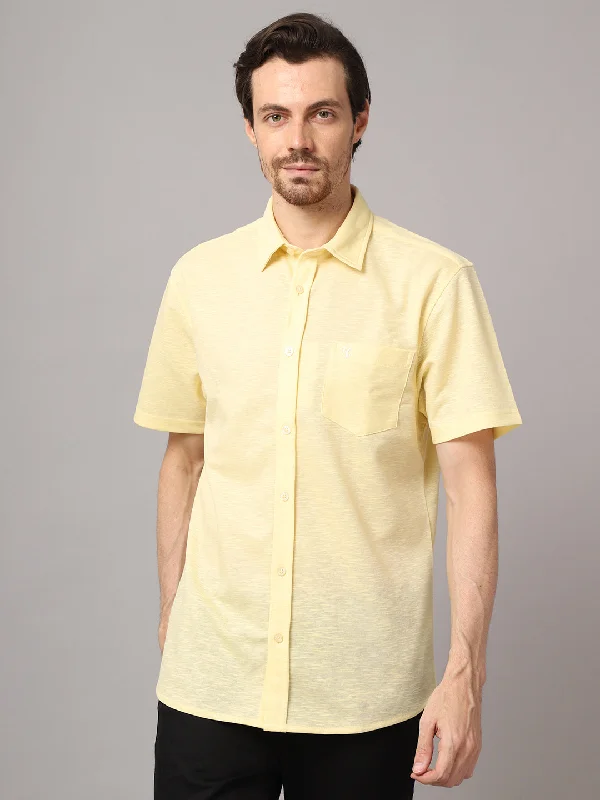 Men's Sustainable Recycled Material Casual Shirts for Eco - Conscious ConsumersCotton Solid Dark Grey Half Sleeve Regular Fit Casual Shirt for Men with Pocket Men's Sustainable Recycled Material Casual Shirts for Eco - Conscious ConsumersCotton Solid Dark Grey Half Sleeve Regular Fit Casual Shirt for Men with Pocket