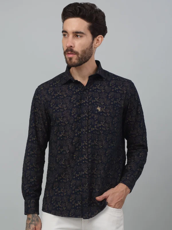 Men's Embroidered Detail Casual Shirts in Beige for a Touch of EleganceMen's Navy Blue Casual Floral Print Full Sleeve Shirt Men's Embroidered Detail Casual Shirts in Beige for a Touch of EleganceMen's Navy Blue Casual Floral Print Full Sleeve Shirt
