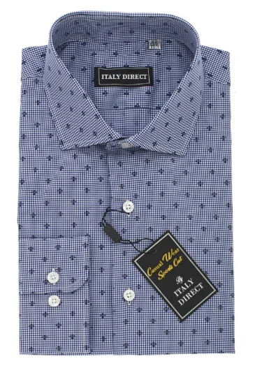 Men's Moisture - Wicking Performance Fabric Casual Shirts for Outdoor ActivitiesBlue Fleur De Lis Pattern Sport Fit Casual Shirt Men's Moisture - Wicking Performance Fabric Casual Shirts for Outdoor ActivitiesBlue Fleur De Lis Pattern Sport Fit Casual Shirt