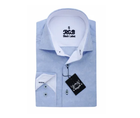 Plus Size Men's Striped Chambray Casual Shirts with a Spread Collar for a Preppy AppearanceLight Blue RGB Sport Fit Casual Shirt Plus Size Men's Striped Chambray Casual Shirts with a Spread Collar for a Preppy AppearanceLight Blue RGB Sport Fit Casual Shirt