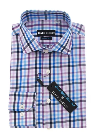 Men's Thermal - Lined Casual Shirts in Black for Added Warmth in Cold WeatherMulticolor Check Slim Fit Casual Shirt Men's Thermal - Lined Casual Shirts in Black for Added Warmth in Cold WeatherMulticolor Check Slim Fit Casual Shirt