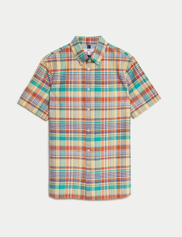 Men's Shearling - Lined Collar Casual Shirts in Brown for a Rustic and Warm AppealEasy Iron Pure Cotton Check Oxford Shirt Men's Shearling - Lined Collar Casual Shirts in Brown for a Rustic and Warm AppealEasy Iron Pure Cotton Check Oxford Shirt