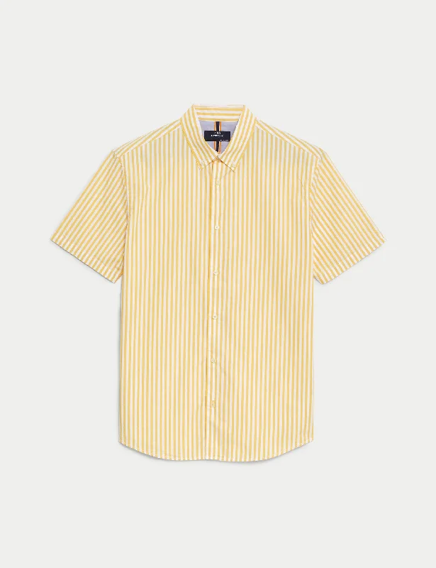 Men's Sustainable Recycled Material Casual Shirts for Eco - Conscious ConsumersPure Cotton Striped Shirt Men's Sustainable Recycled Material Casual Shirts for Eco - Conscious ConsumersPure Cotton Striped Shirt