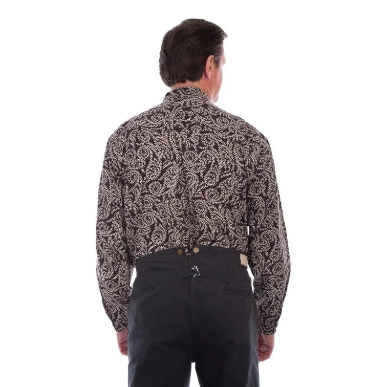 Men's Retro - Style Hawaiian Print Casual Shirts in Bold Patterns for a Tropical VacationScully Western Shirt Men L/S Abstract Paisley Rangewear Brown F0_RW327 Men's Retro - Style Hawaiian Print Casual Shirts in Bold Patterns for a Tropical VacationScully Western Shirt Men L/S Abstract Paisley Rangewear Brown F0_RW327