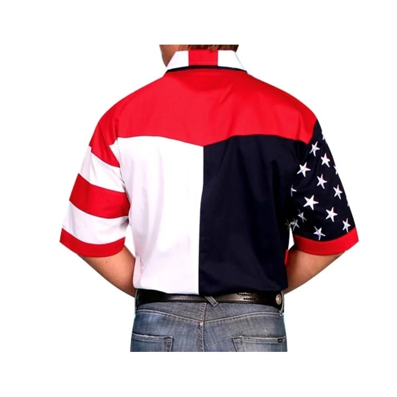 Men's Embroidered Detail Casual Shirts in Beige for a Touch of EleganceScully Western Shirt Mens Flag Short Sleeve Button Front F0_RW029SS Men's Embroidered Detail Casual Shirts in Beige for a Touch of EleganceScully Western Shirt Mens Flag Short Sleeve Button Front F0_RW029SS