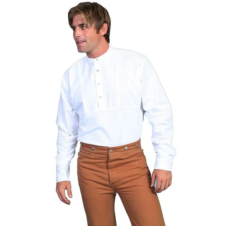 Men's Two - Tone Contrast Panel Casual Shirts in White and Navy for a Stylish and Eye - Catching DesignScully Western Shirt Mens Pull Over L/S Rangewear Button F0_RW031 Men's Two - Tone Contrast Panel Casual Shirts in White and Navy for a Stylish and Eye - Catching DesignScully Western Shirt Mens Pull Over L/S Rangewear Button F0_RW031