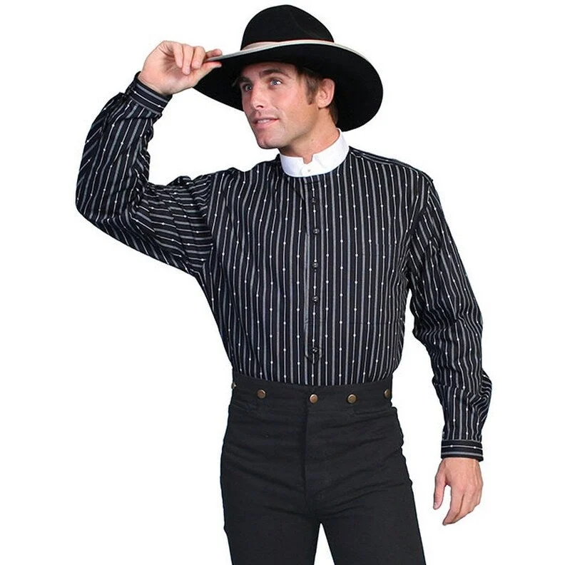 Men's Moisture - Wicking Performance Fabric Casual Shirts for Outdoor ActivitiesScully Western Shirt Mens Rangewear L/S Stripe Button F0_RW157 Men's Moisture - Wicking Performance Fabric Casual Shirts for Outdoor ActivitiesScully Western Shirt Mens Rangewear L/S Stripe Button F0_RW157