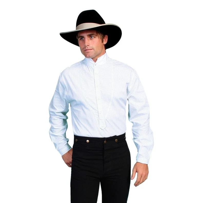 Plus Size Men's Striped Chambray Casual Shirts with a Spread Collar for a Preppy AppearanceScully Western Shirt Mens Stripe L/S Button Front Formal F0_RW058 Plus Size Men's Striped Chambray Casual Shirts with a Spread Collar for a Preppy AppearanceScully Western Shirt Mens Stripe L/S Button Front Formal F0_RW058