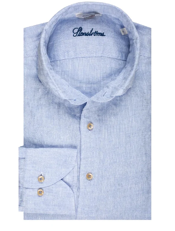 Men's Distressed Denim Casual Shirts with Frayed Edges for a Trendy and Rugged LookLinen Shirt Blue Men's Distressed Denim Casual Shirts with Frayed Edges for a Trendy and Rugged LookLinen Shirt Blue