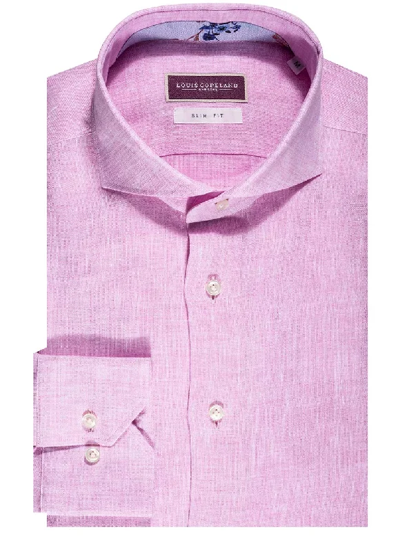 Men's Tailored Fit Checkered Casual Shirts in Multicolor for a Smart - Casual EnsembleYukon Linen Slim Fit Shirt Pink Men's Tailored Fit Checkered Casual Shirts in Multicolor for a Smart - Casual EnsembleYukon Linen Slim Fit Shirt Pink