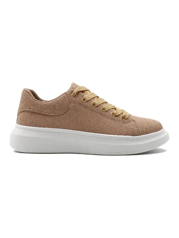 SUEDE LACE UP TRAINERS