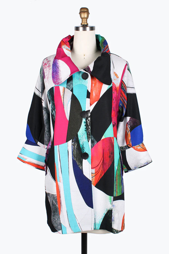 Damee Abstract swing jacket 4784-Mlt