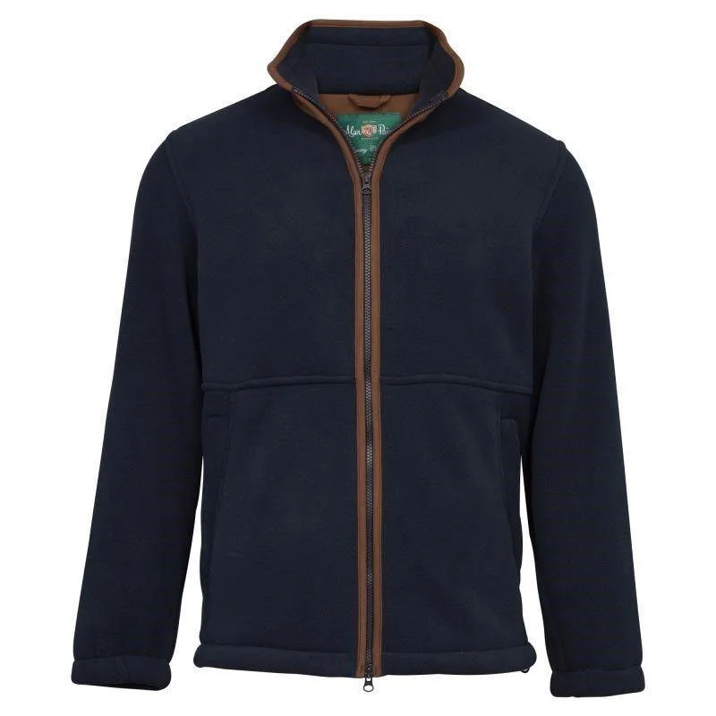 Alan Paine Aylsham Mens Windblock Fleece - Dark Navy