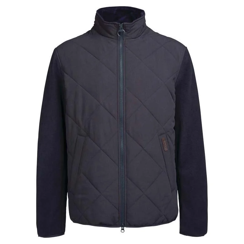 Barbour Hybrid Mens Fleece Jacket - Navy