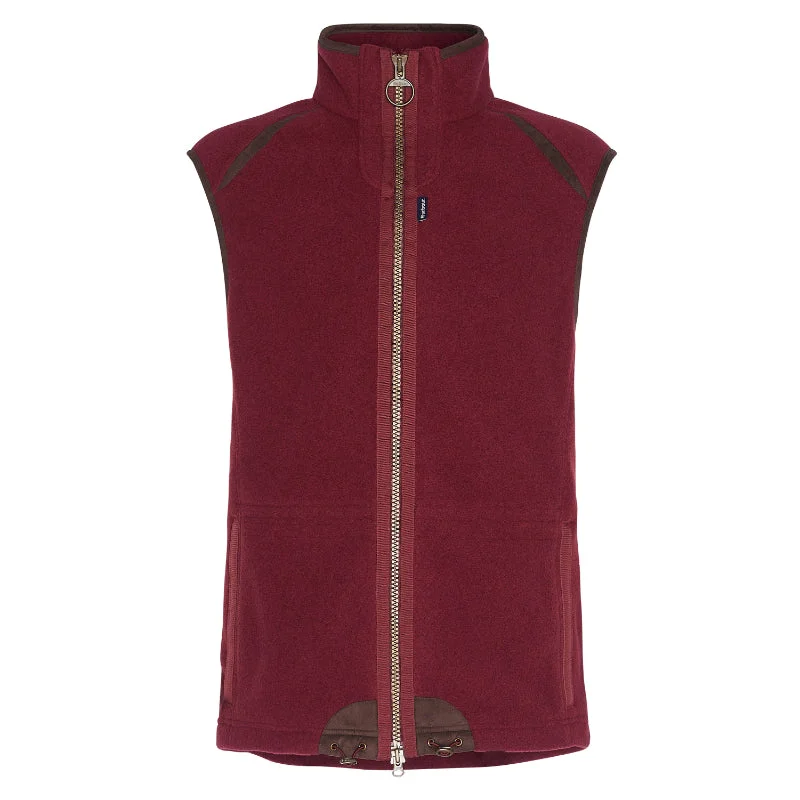 Barbour Langdale Mens Fleece Gilet - Port