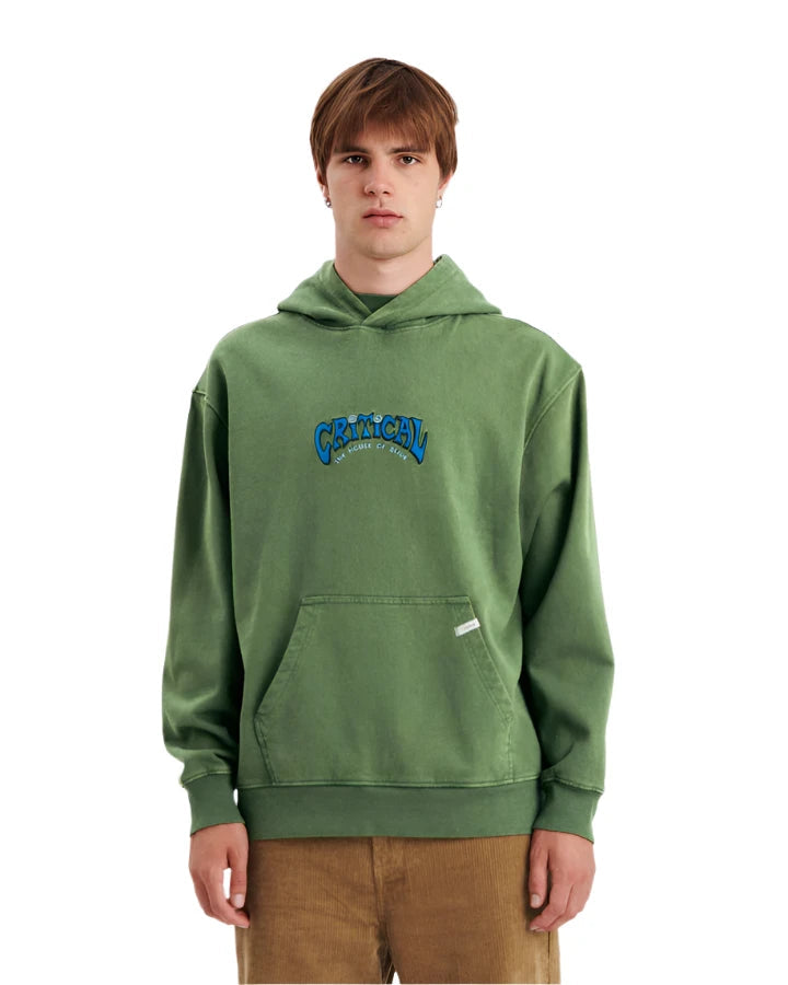 CRITICAL SLIDE Depths Pullover Hoodie Mossy