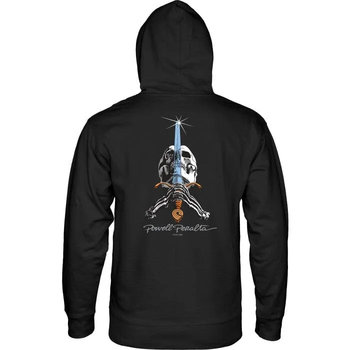 POWELL PERALTA Skull & Sword Pullover Hoodie Black