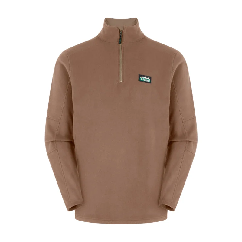 Ridgeline Narvik 1/4 Zip Mens Fleece Jumper - Light Bark