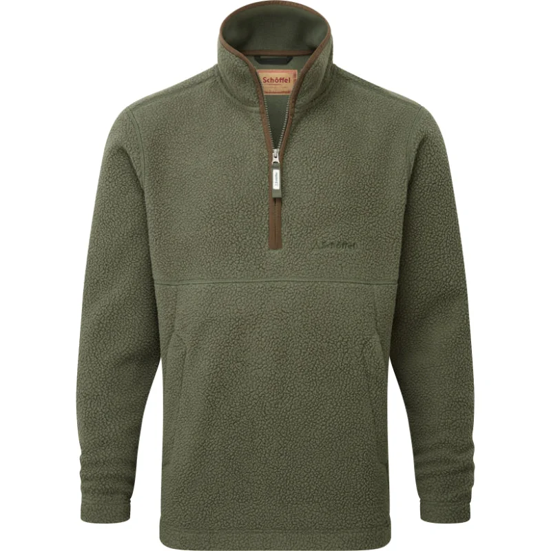 Schoffel Berkeley Retro 1/4 Zip Fleece - Woodland