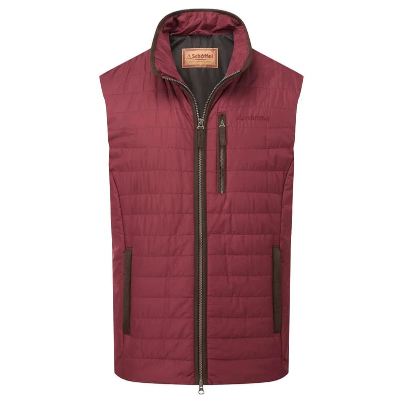 Schoffel Brora Mens Gilet - Bordeaux