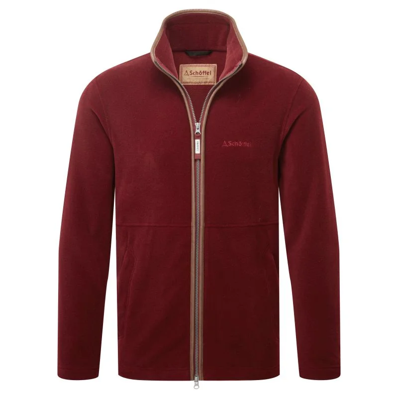 Schoffel Mens Cottesmore Fleece Jacket - Claret