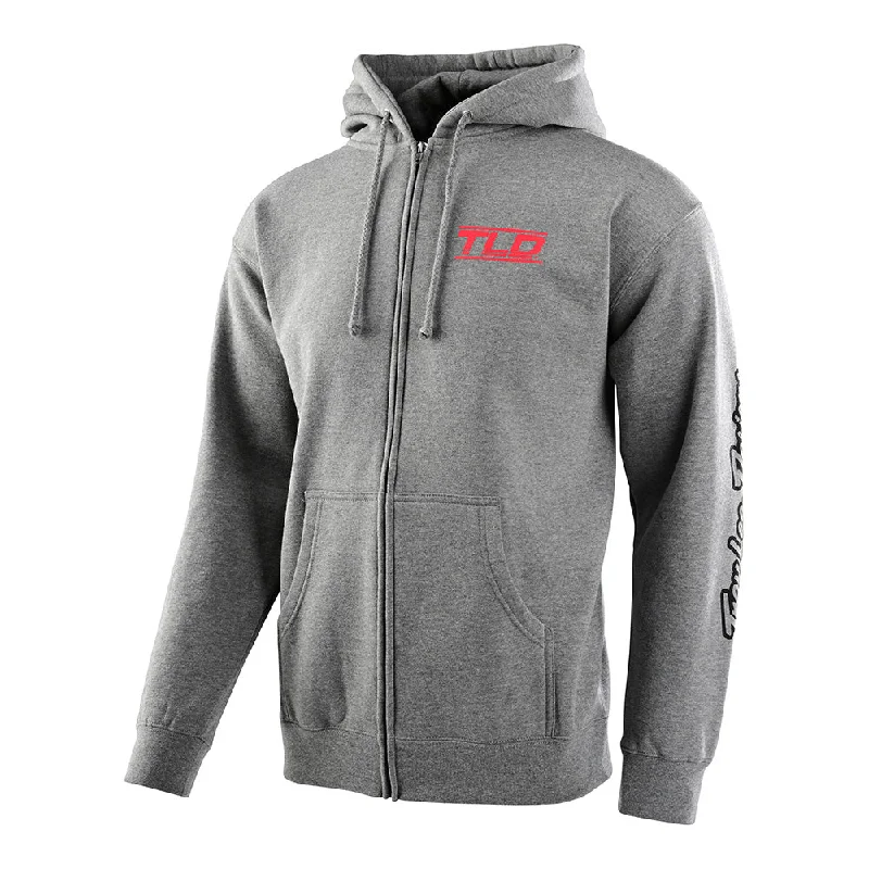 Zip Up Hoodie Speed Logo Gunmetal Heather