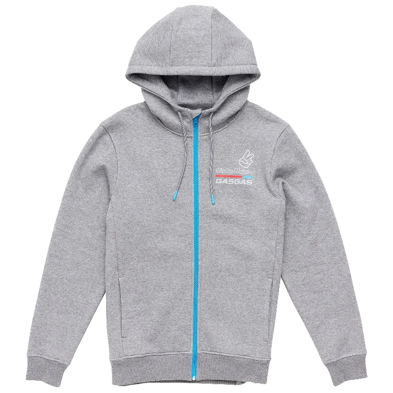 Zip Up Hoodie TLD GasGas Team Core Heather Gray