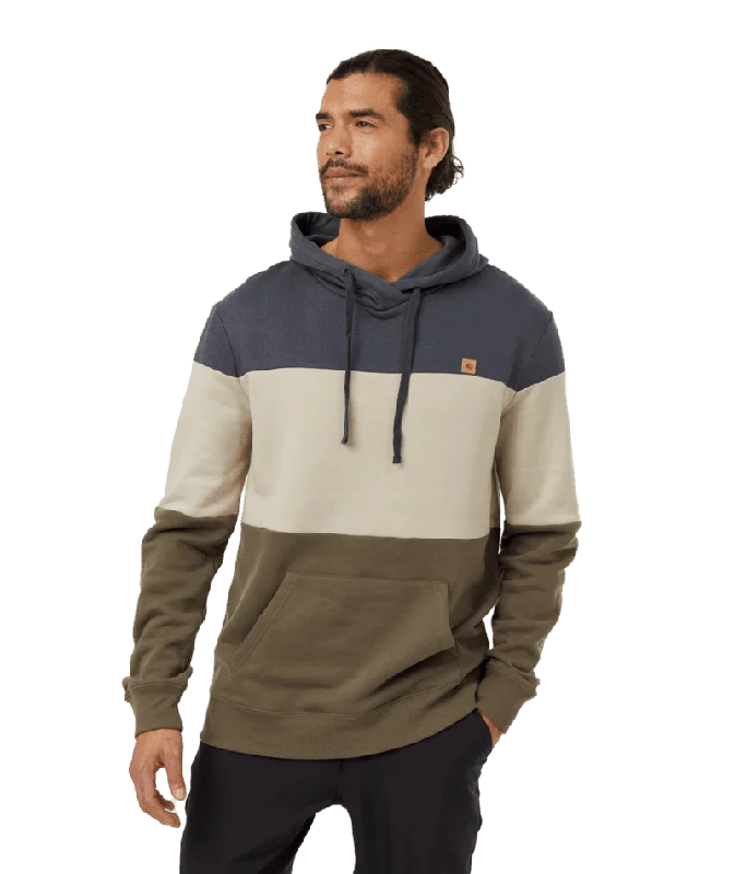 TENTREE TreeFleece Black Reynard Pullover Hoodie Graphite/Pale Oak/Tundra