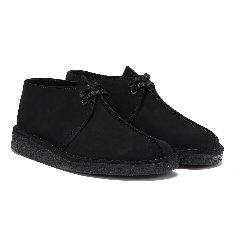 Clarks Originals Desert Trek Suede Mens Black Shoes